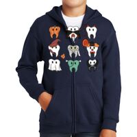 Youth Heavy Blend Full Zip Hooded Sweatshirt Thumbnail