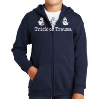 Youth Heavy Blend Full Zip Hooded Sweatshirt Thumbnail